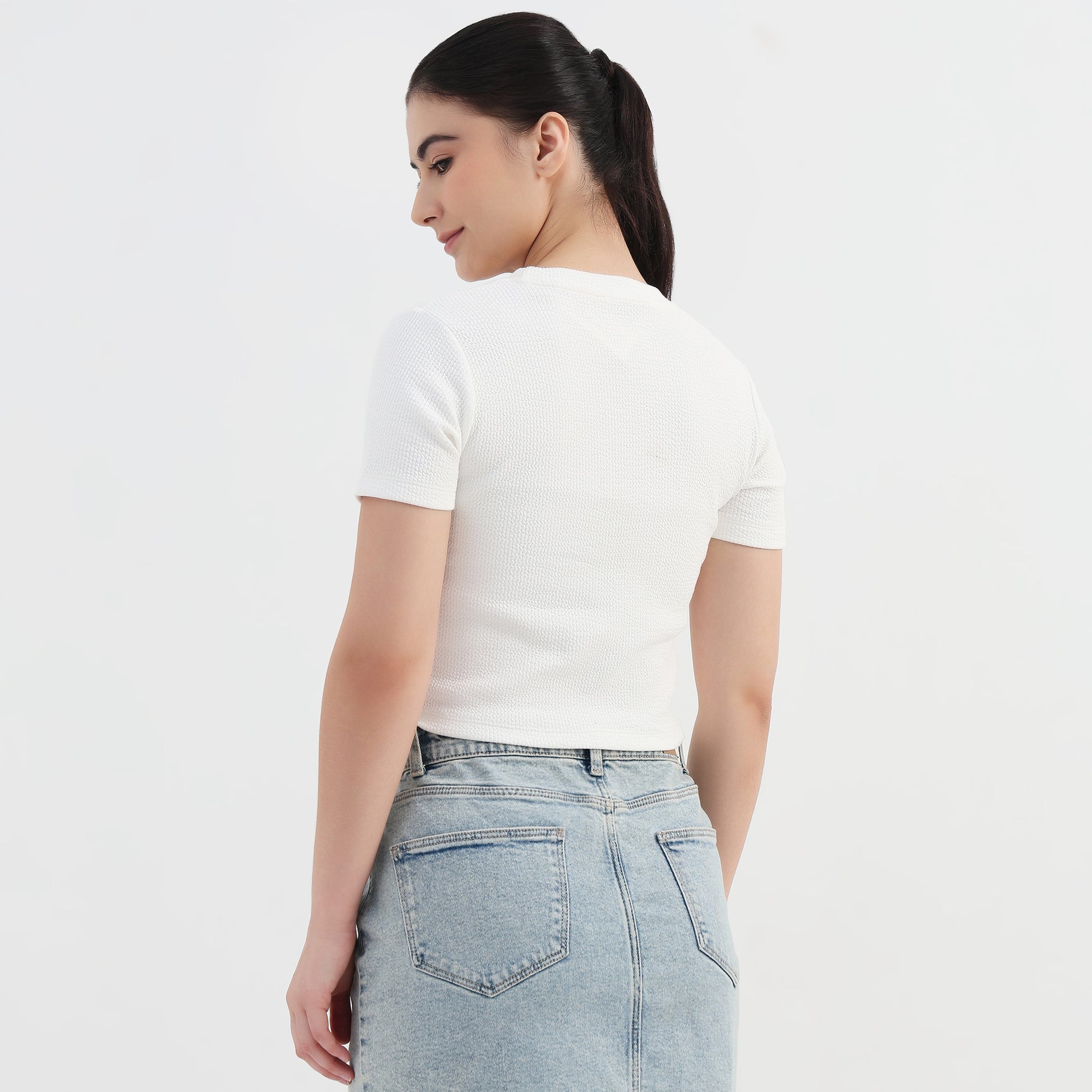 Slim Fit Crop T-Shirt