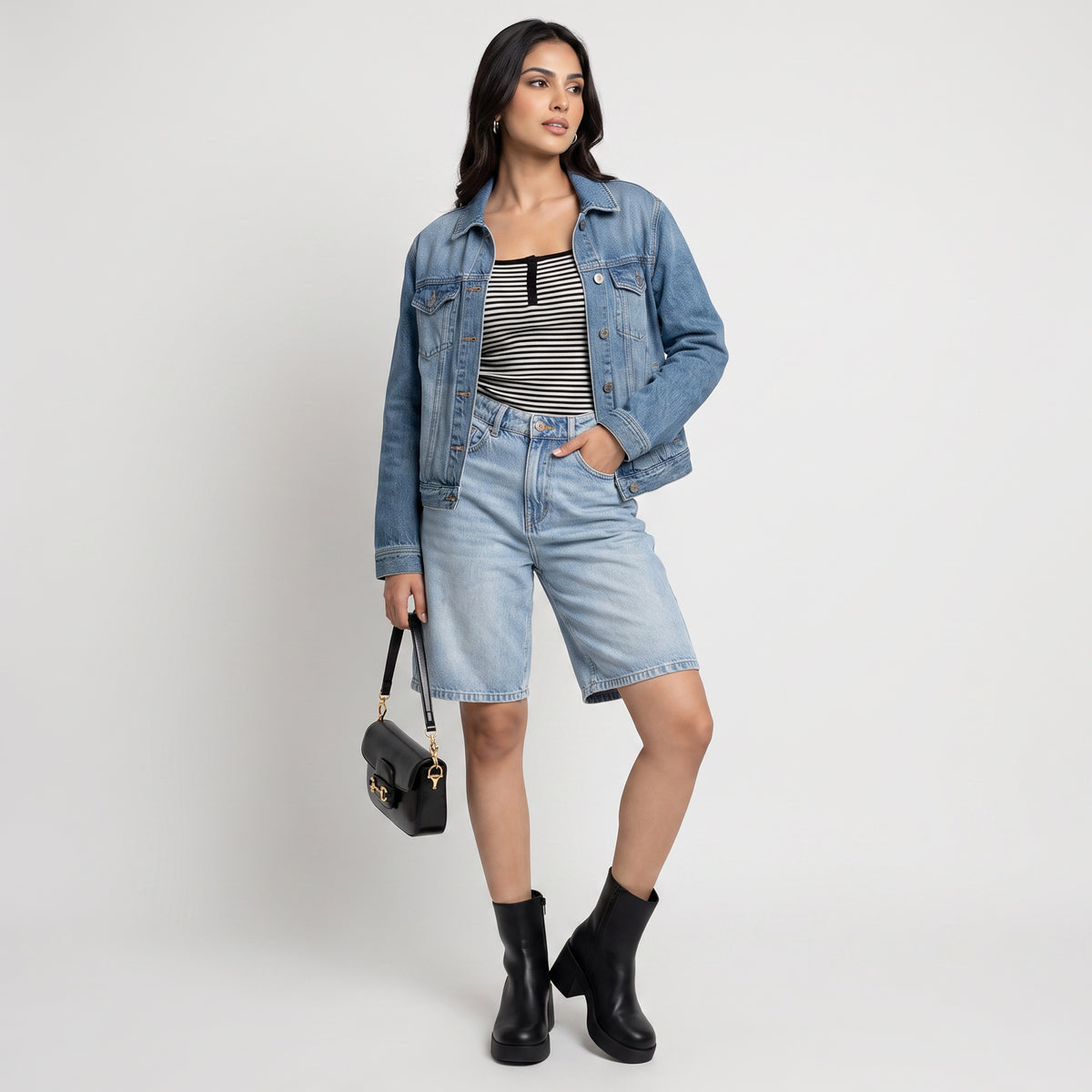 Striped Cropped T-Shirt