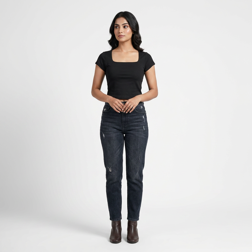 Slim Fit Cropped T-Shirt