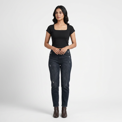Slim Fit Cropped T-Shirt