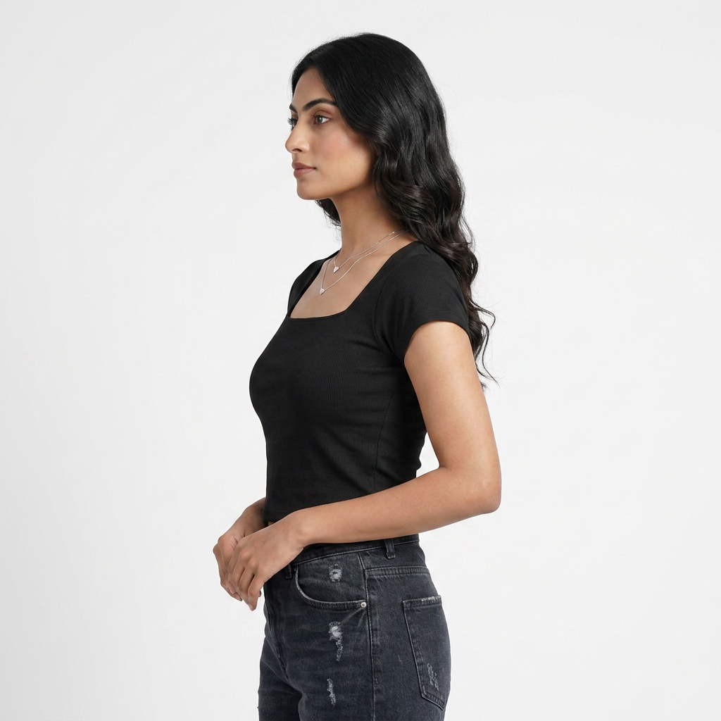 Slim Fit Cropped T-Shirt