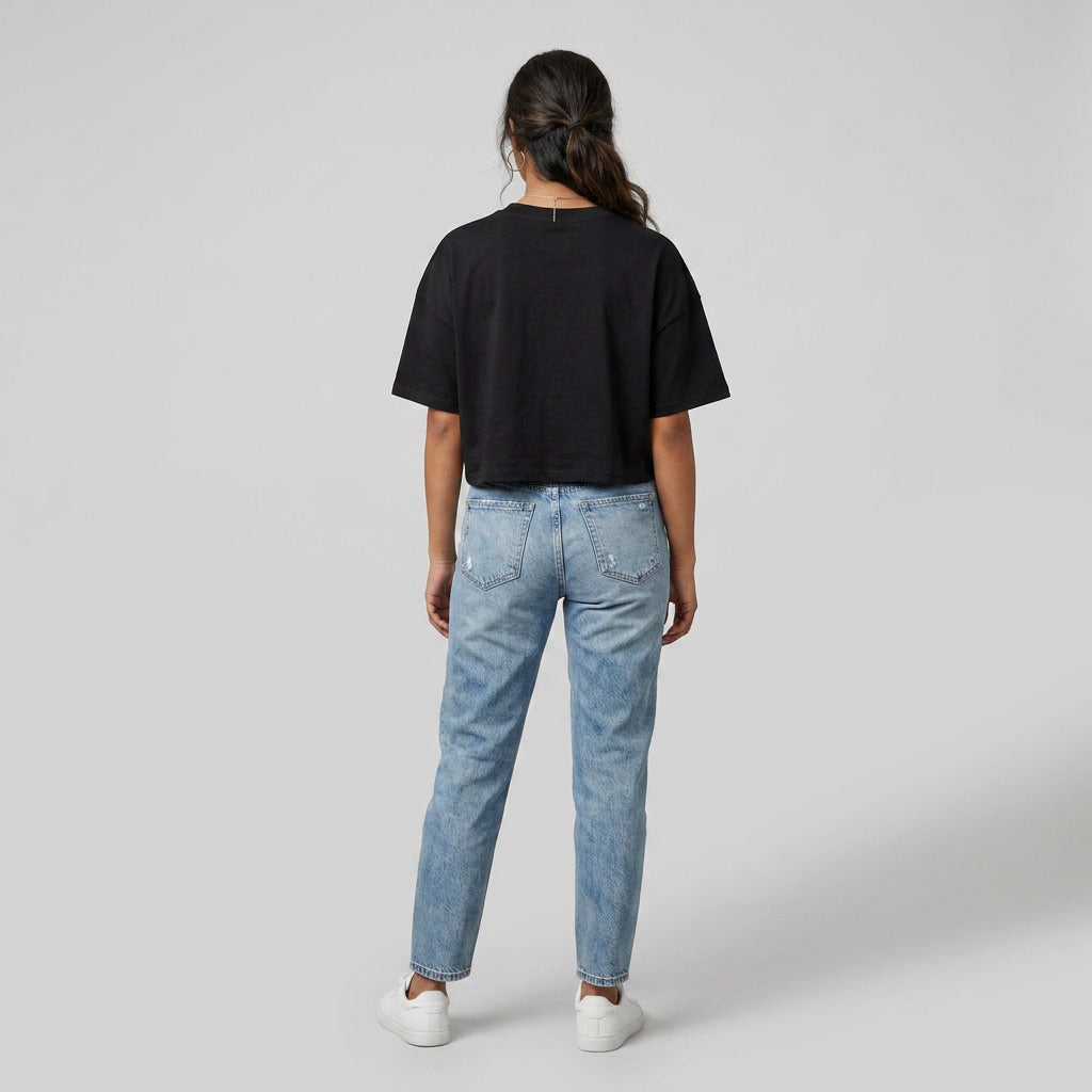 Cotton Solid Boxy T-Shirt