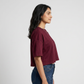 Cotton Solid Boxy T-Shirt