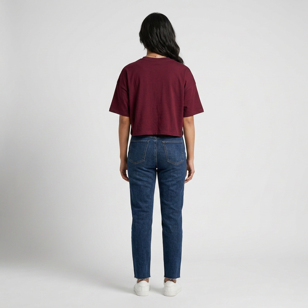 Cotton Solid Boxy T-Shirt