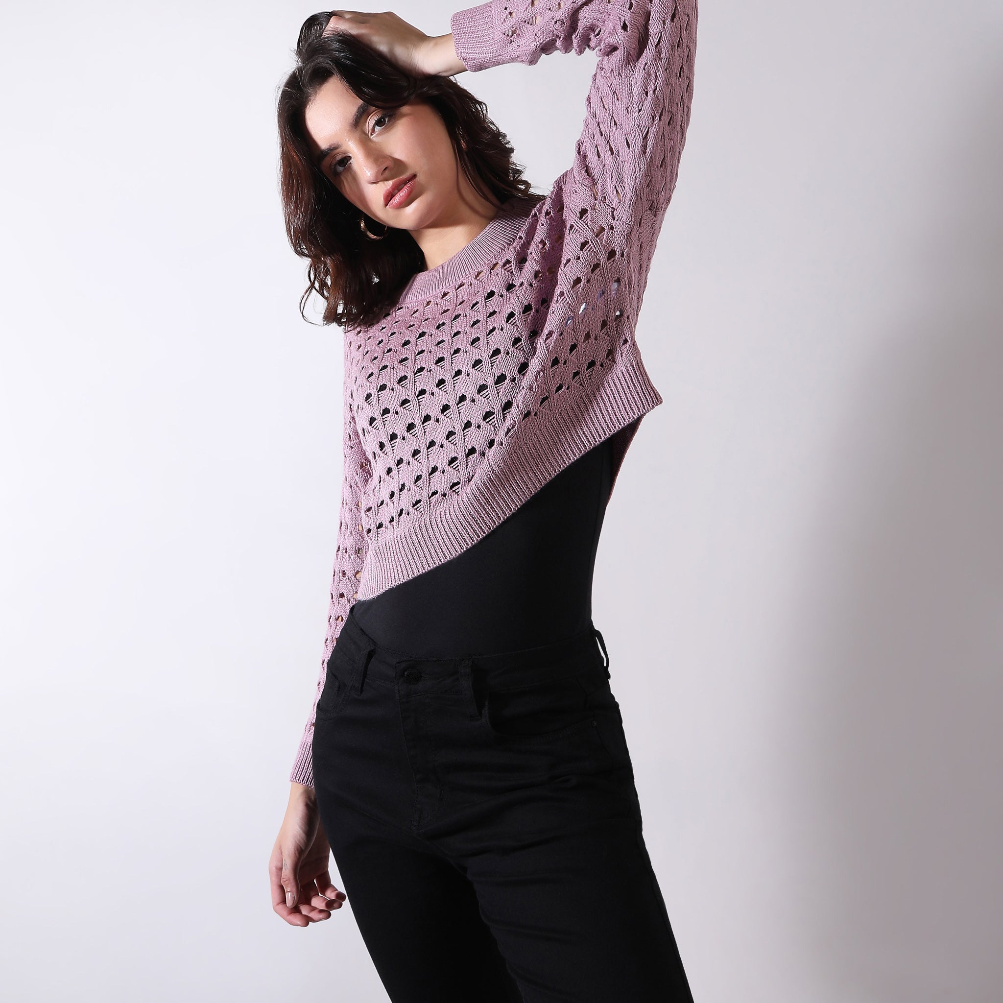 juemi Long Sleeve Knit Topjuemi Pillingless Long Sleeve Knit Top