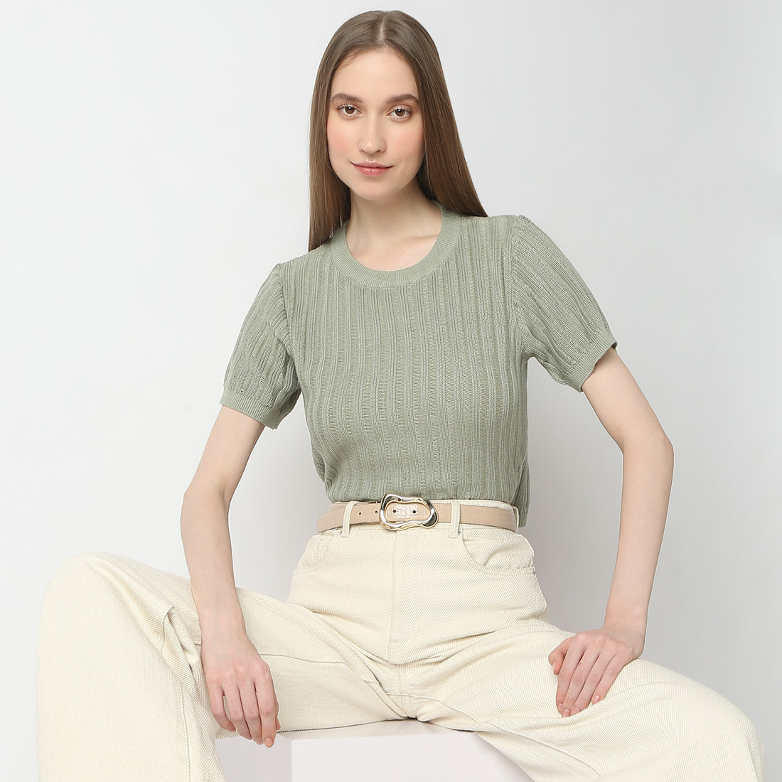 Regular Fit Structured T-Shirt