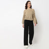 Structured Flatknit Top Sweater 