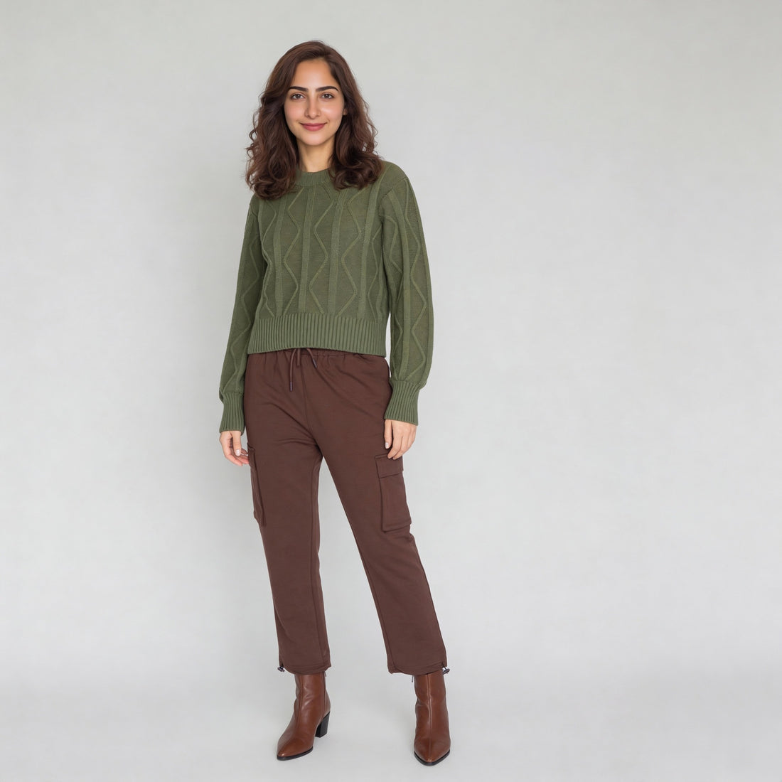 Solid Flatknit Full Sleeve Top