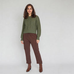 Solid Flatknit Full Sleeve Top
