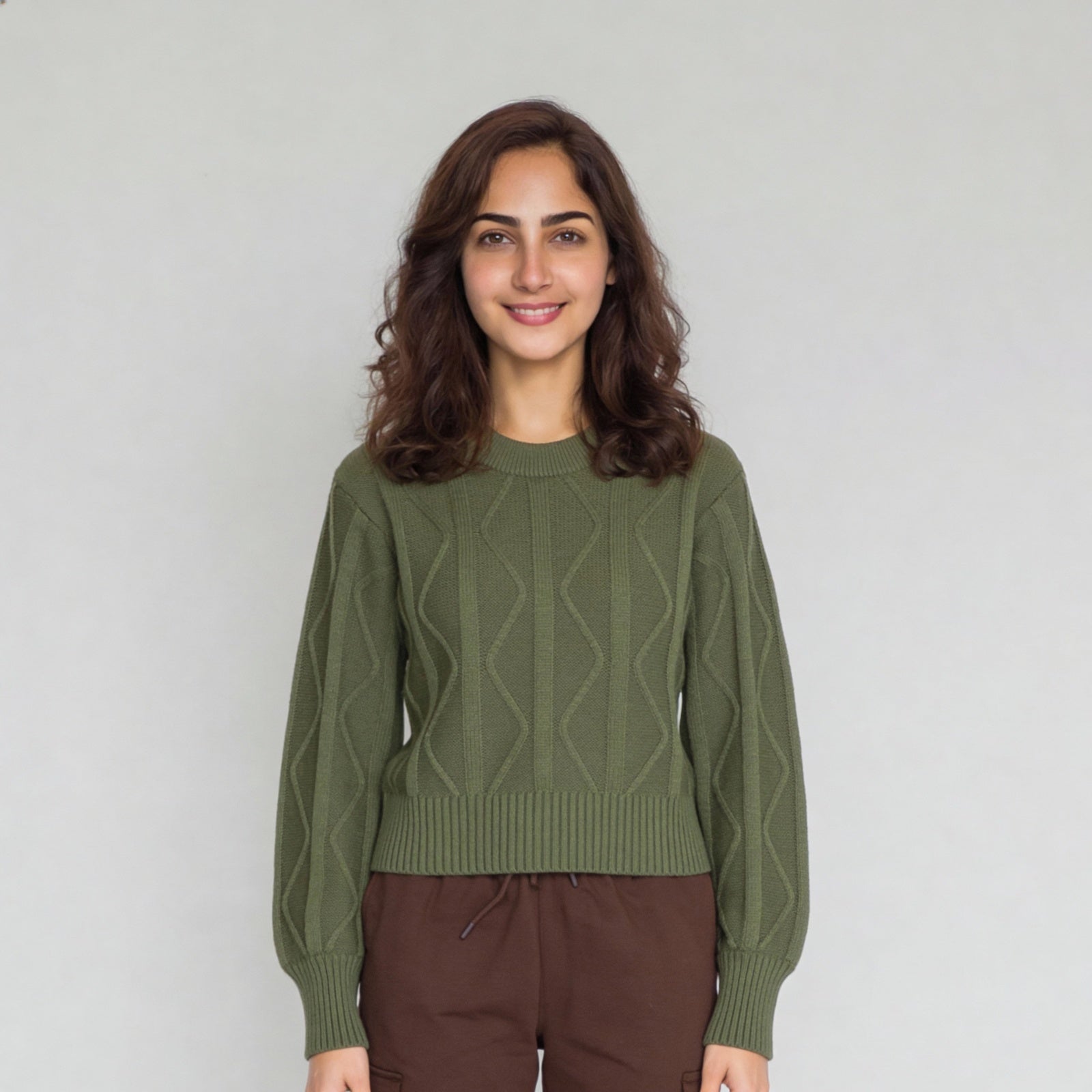 Solid Flatknit Full Sleeve Top