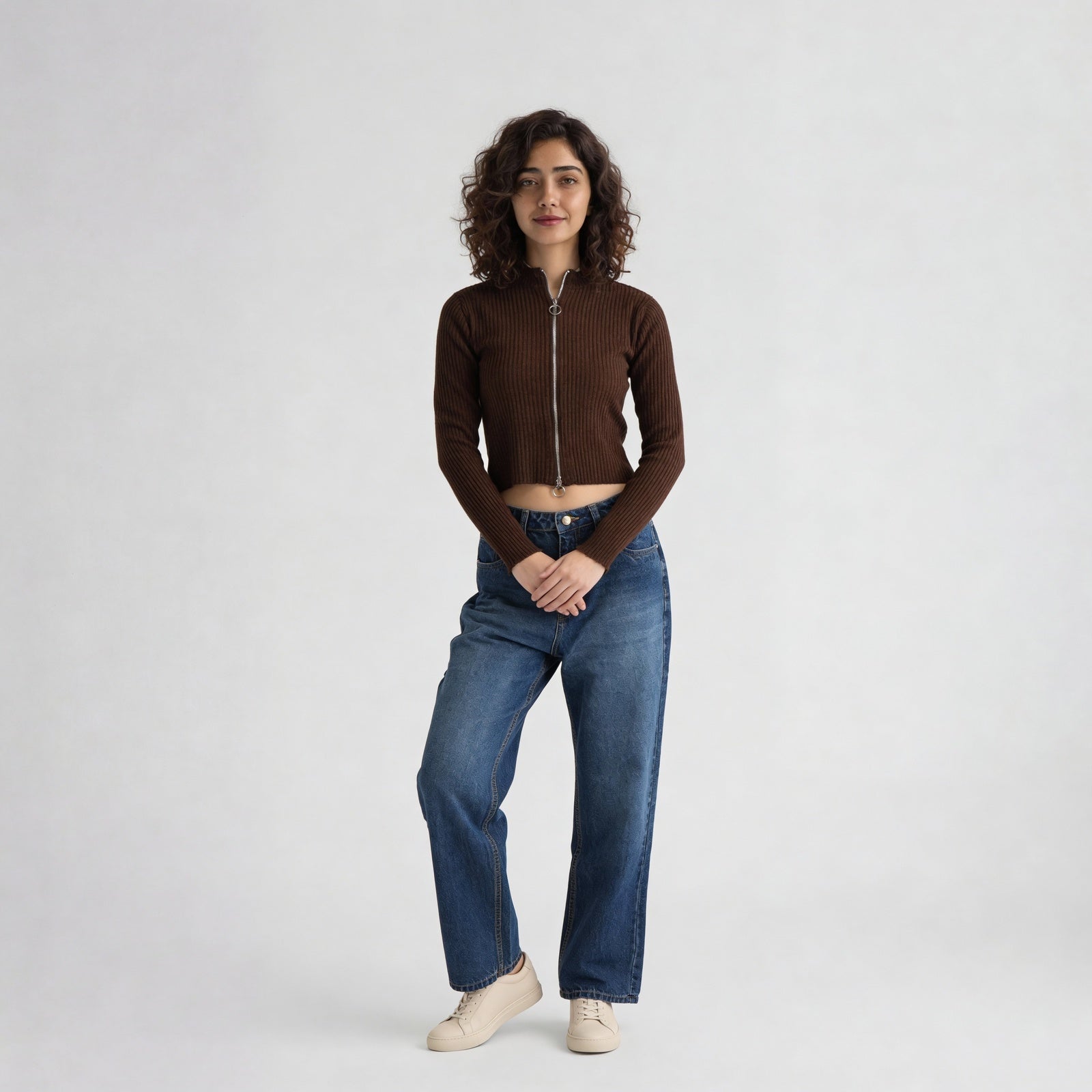 Full Sleeve Flat Knit Top