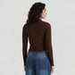 Full Sleeve Flat Knit Top