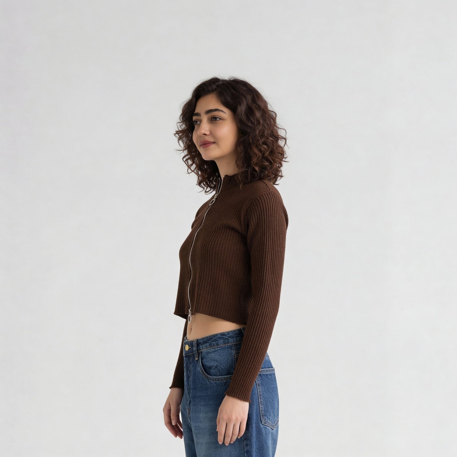 Full Sleeve Flat Knit Top