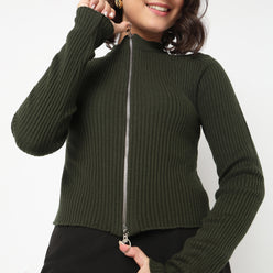 Full Sleeve Flat Knit Top
