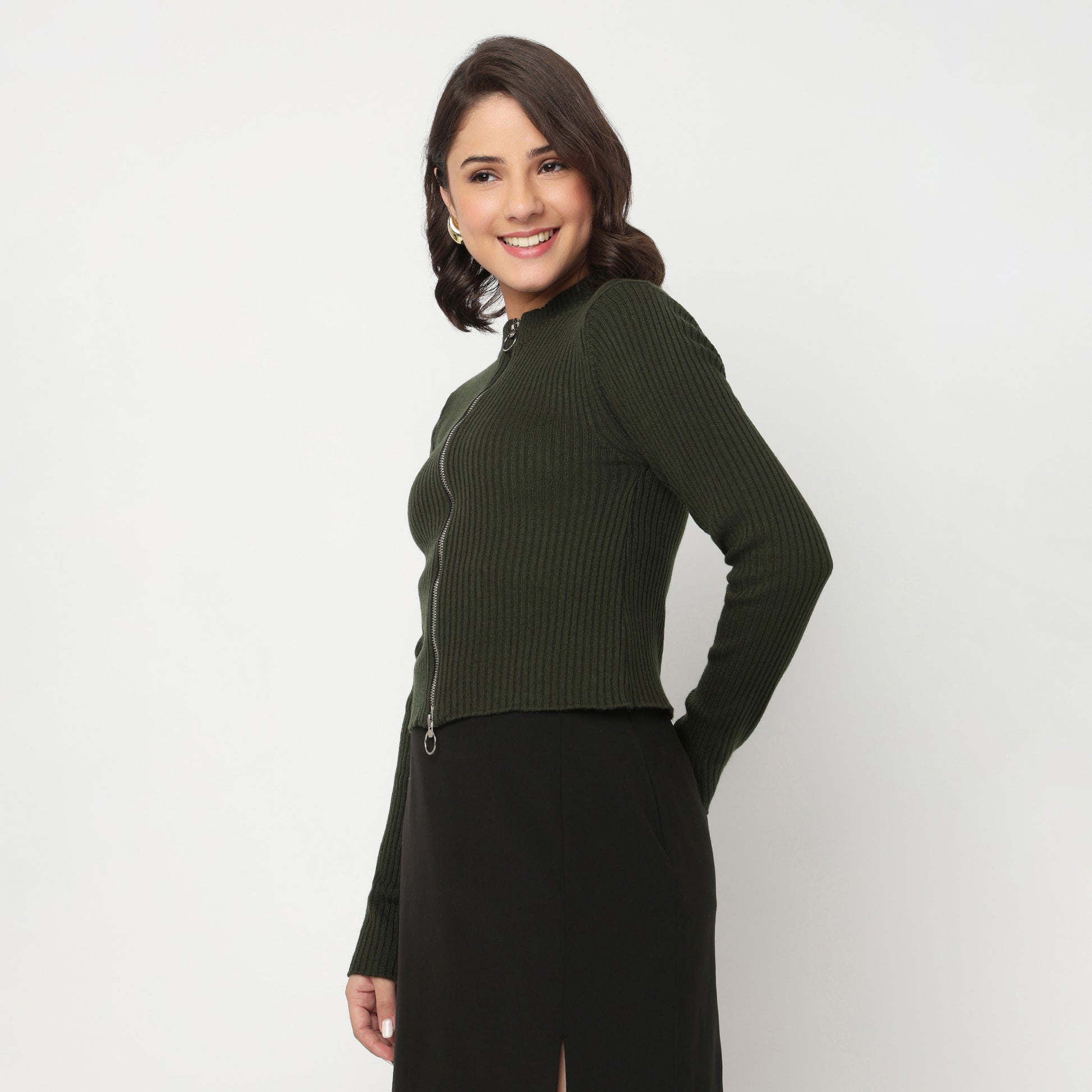 Full Sleeve Flat Knit Top