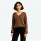 Solid Flat Knit Top