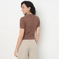 Order Now Women Textured Round Neck Slim Fit Casual Wear Flat Knits by Style Union