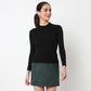 Turtle Neck Flat Knit Top