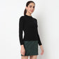 Turtle Neck Flat Knit Top