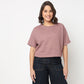 Round Neck Flat Knit Top