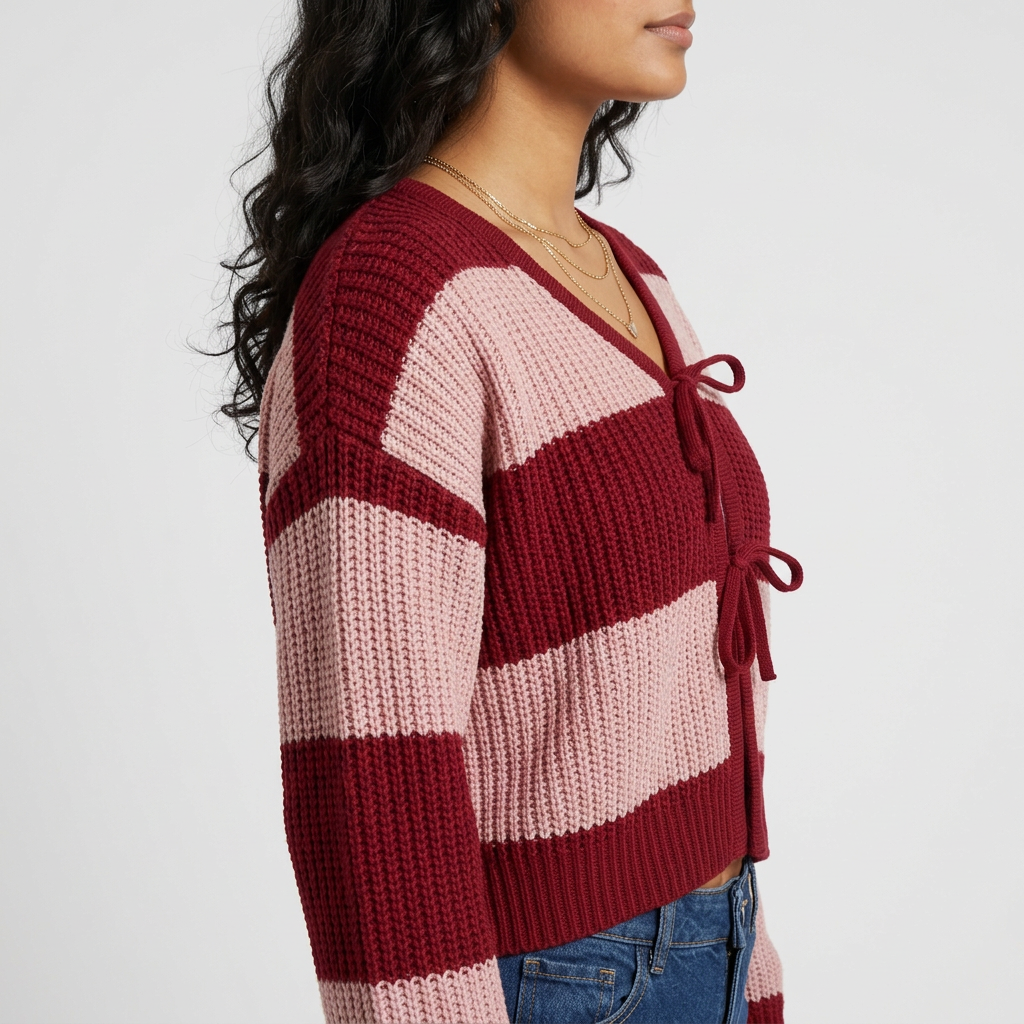 Stripes Flat Knit T-Shirt