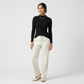 Solid Turtle Neck Slim T-Shirt