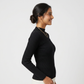 Solid Turtle Neck Slim T-Shirt