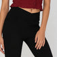 Solid Full-Length All-Day Comfort Boot Cut Jeans