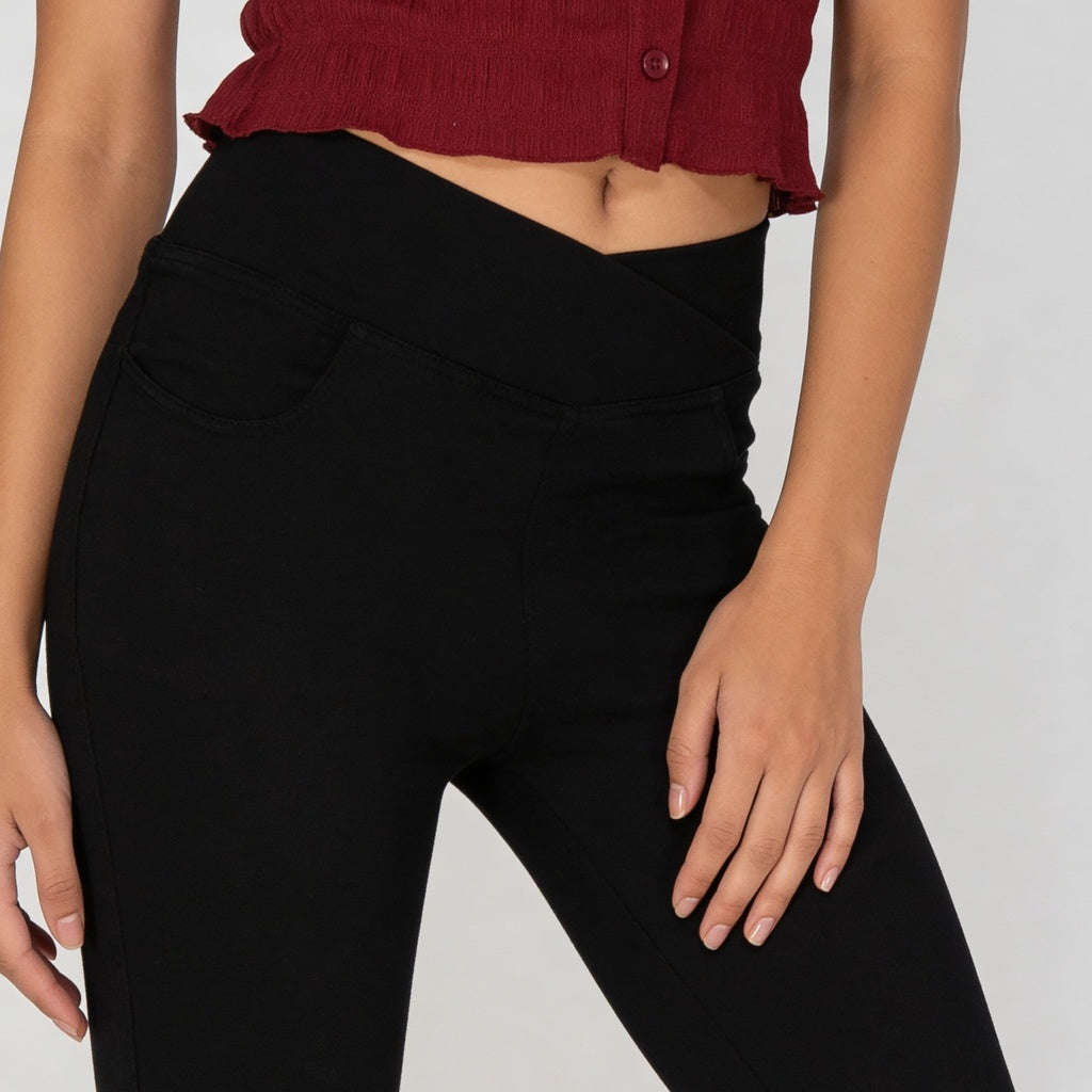Solid Full-Length All-Day Comfort Boot Cut Jeans