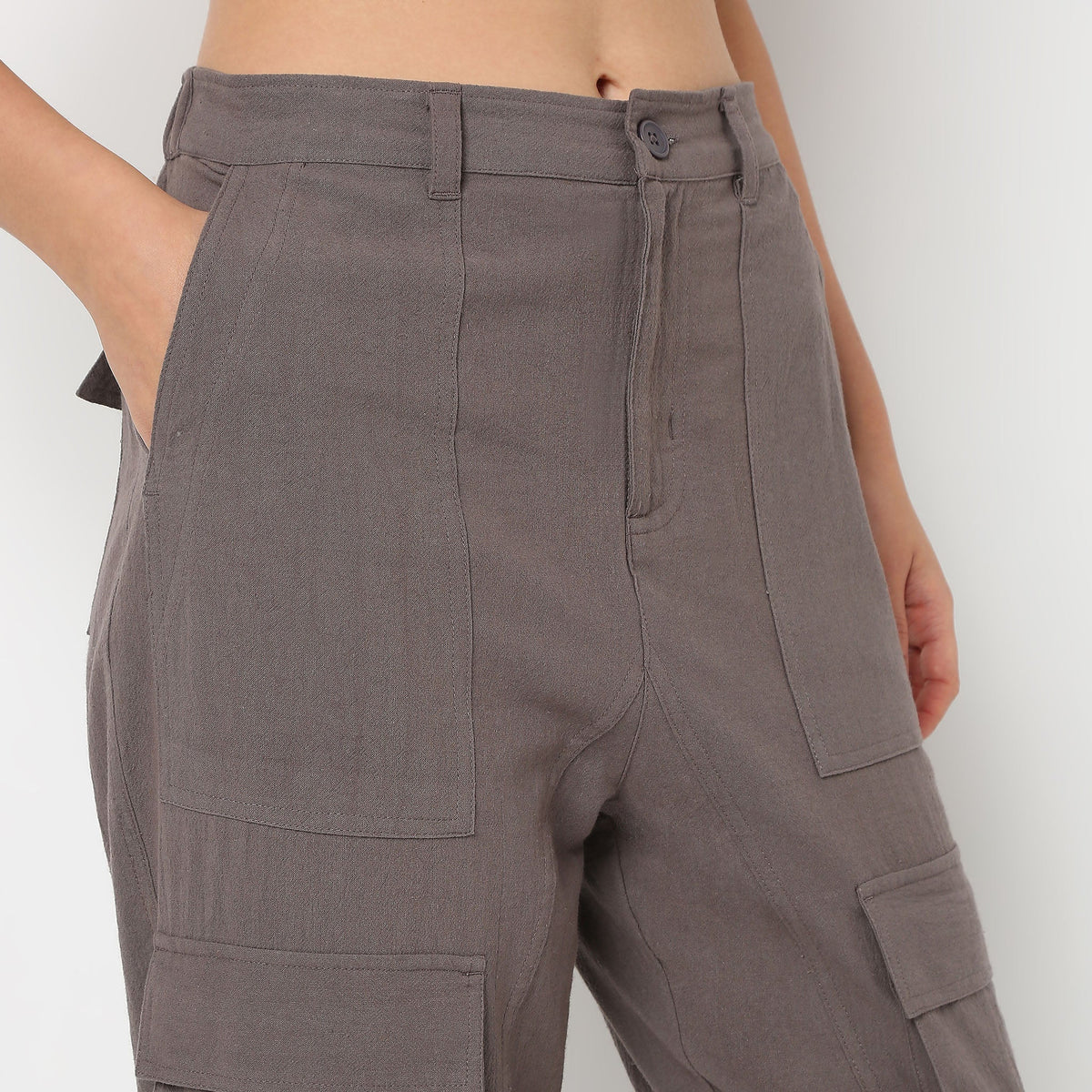Betty Fashion Pants with Patch Pockets