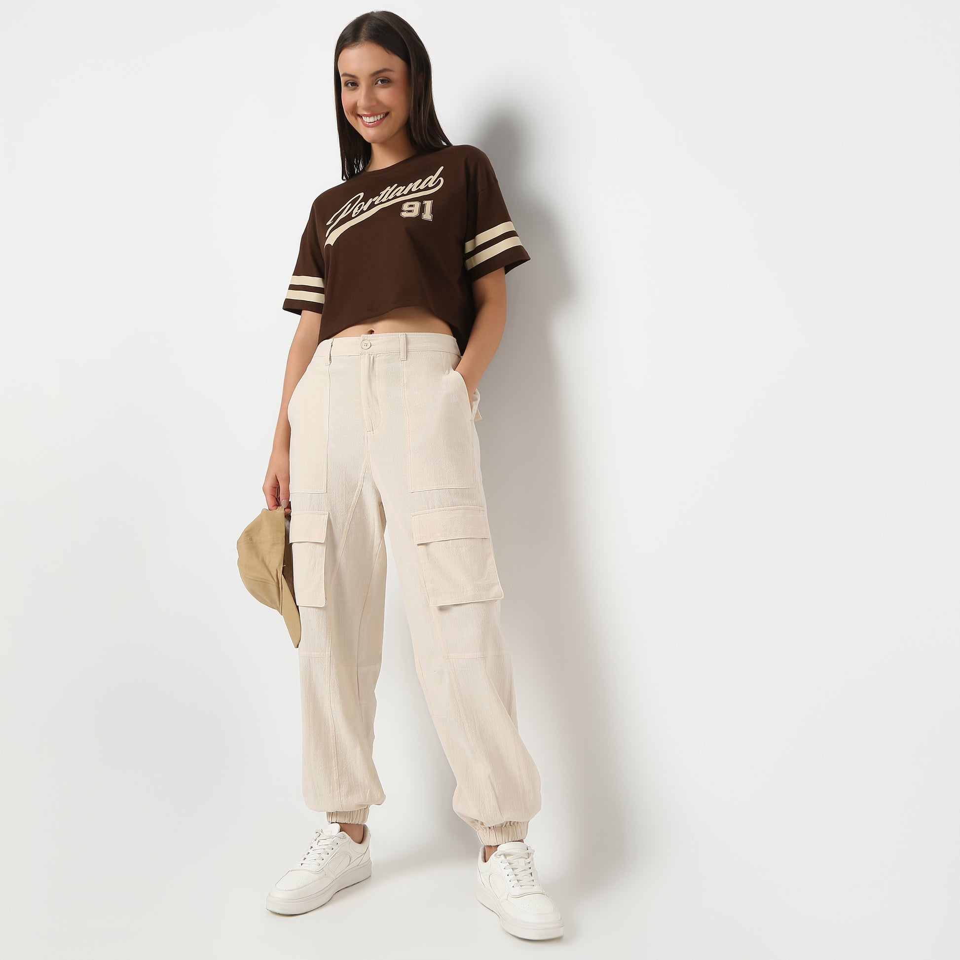Betty Fashion Pants with Patch Pockets
