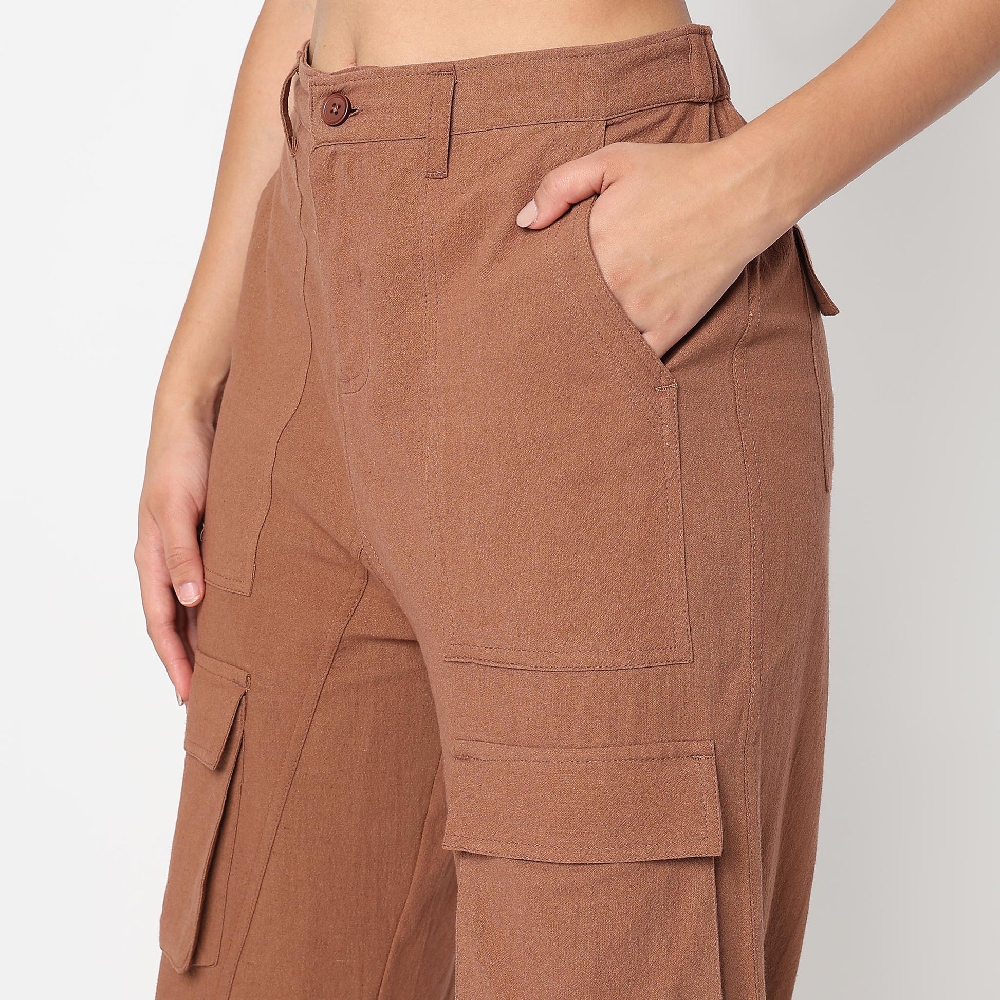 Betty Fashion Pants with Patch Pockets
