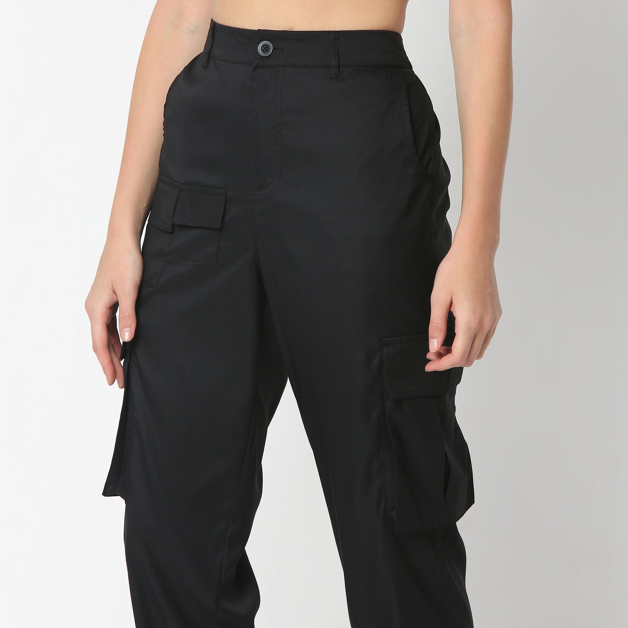 Ankle Length High Rise Cargo Pant With Patch Pocket – Style