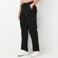 Buy Women Relaxed Fit Solid Ankle Length High Rise Pants  - Style Union