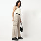 Buy Women Relaxed Fit Solid Full Length High Rise Pants  - Style Union