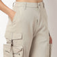Buy Women Relaxed Fit Solid Full Length High Rise Pants  - Style Union