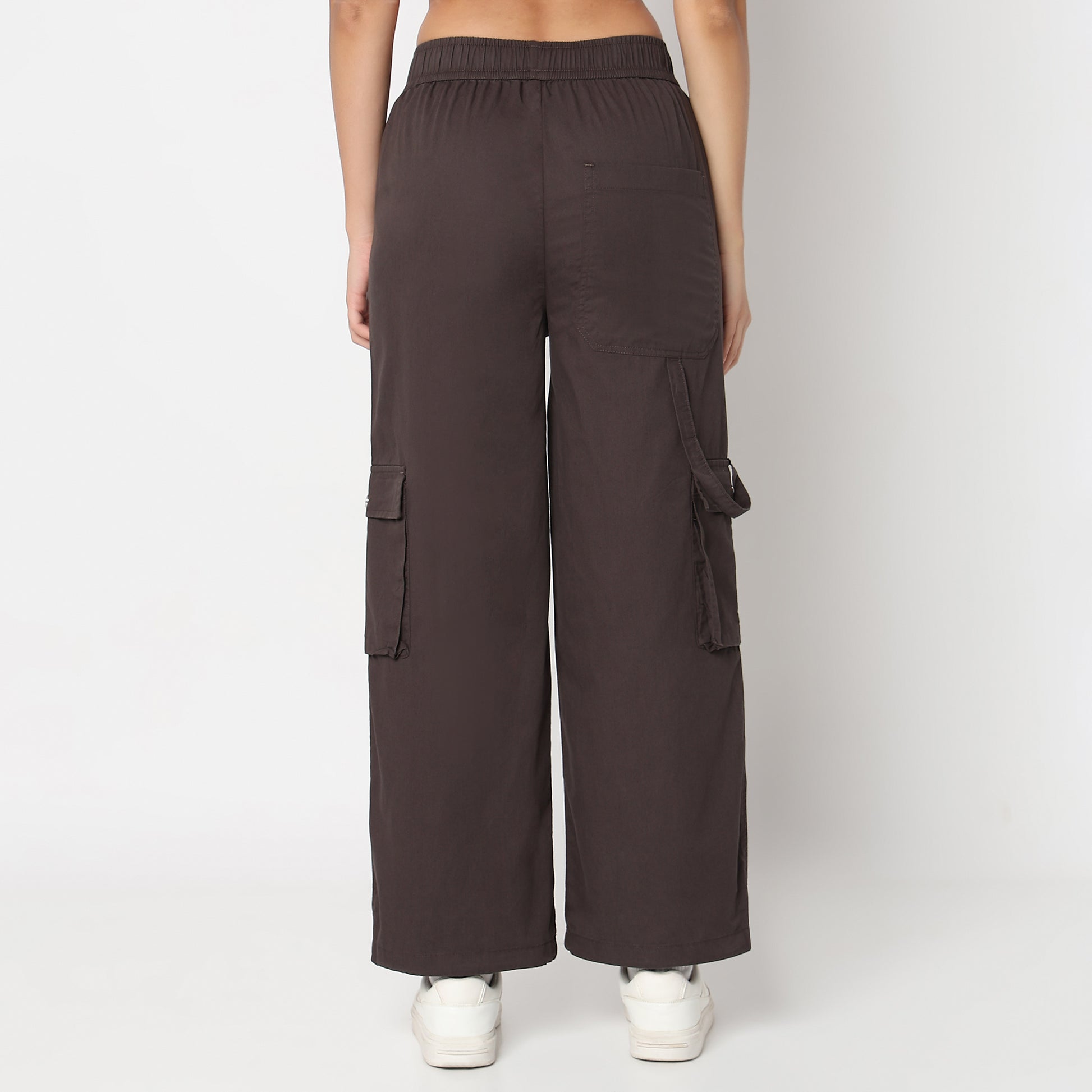 Betty Fashion Pants with Patch Pockets and Silver Rivet Detail
