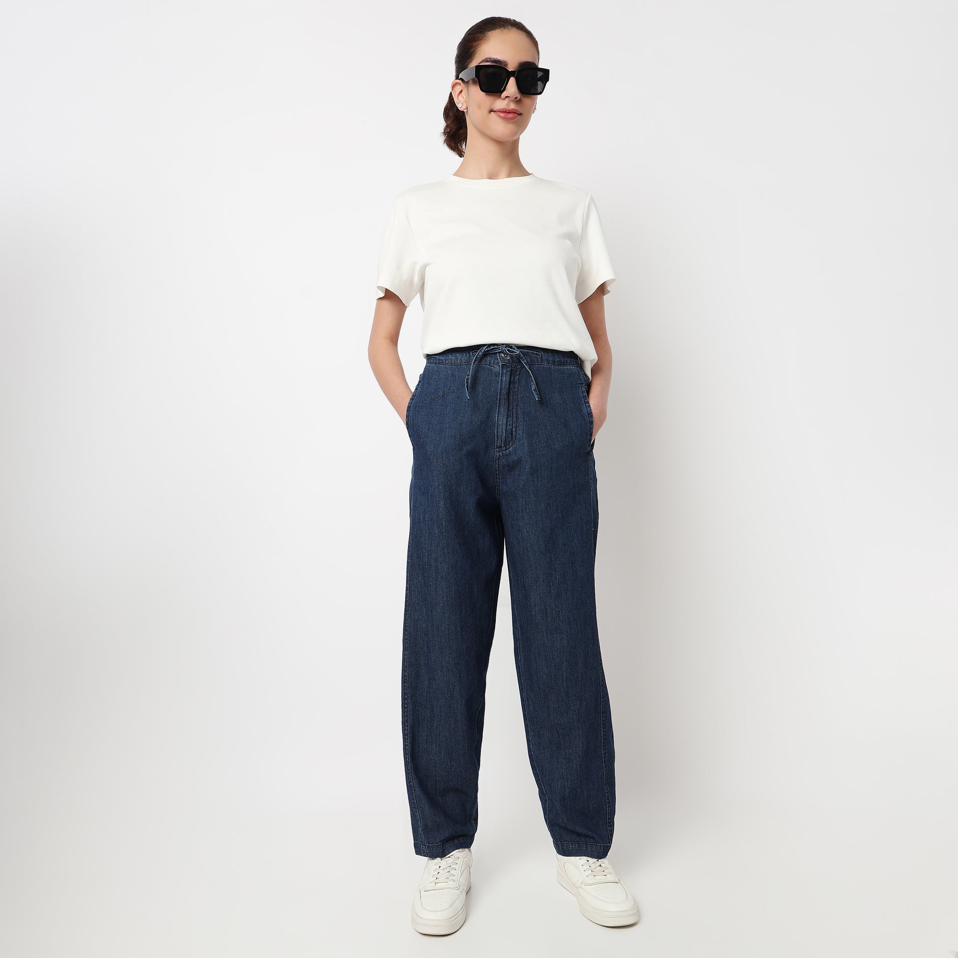Light Weight Denim High Rise Pant