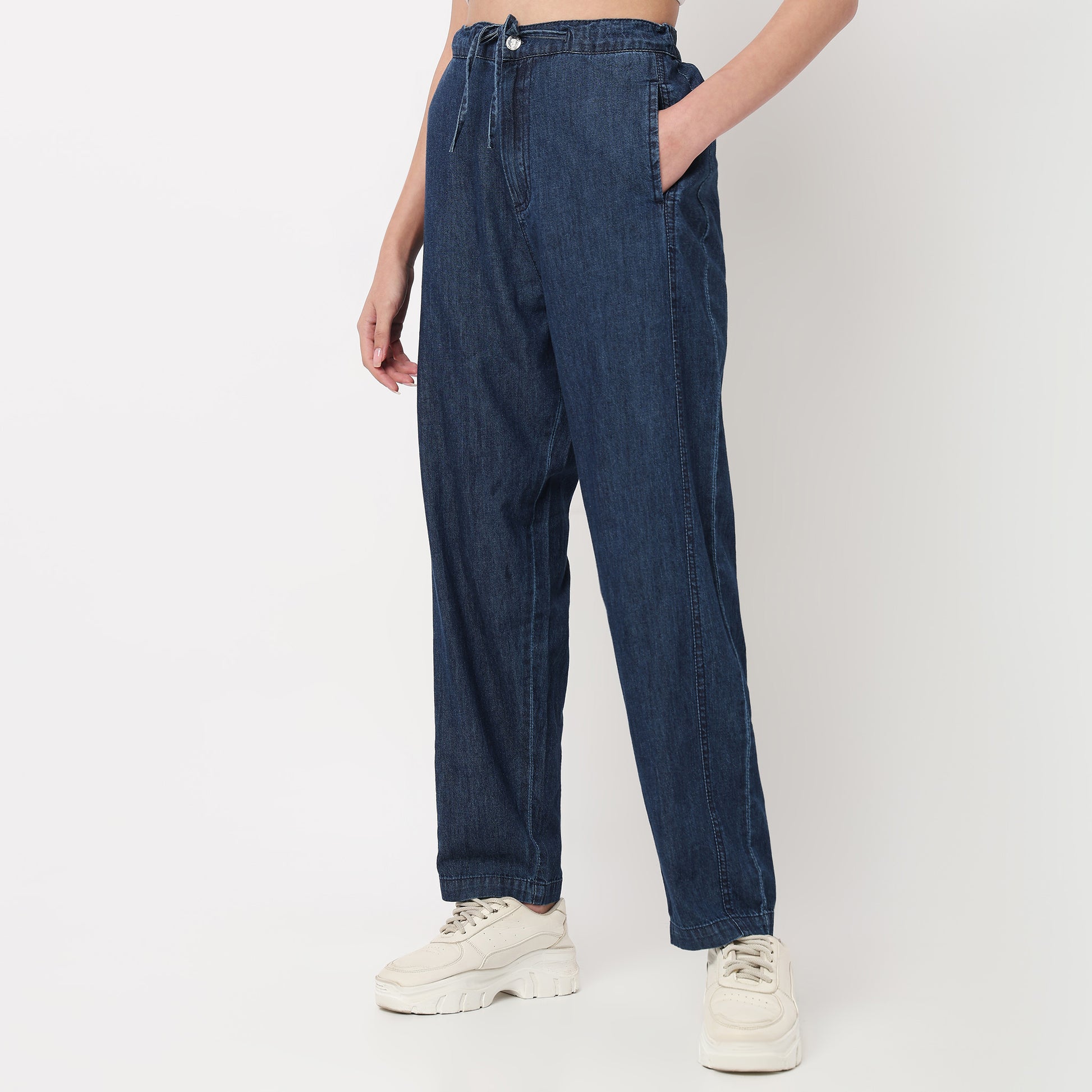 Light Weight Denim High Rise Pant