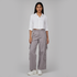 Cotton Solid High Rise Pants