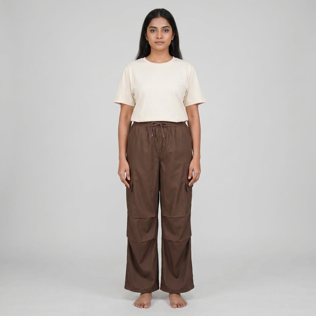 High Rise Pant With Patch Pockets