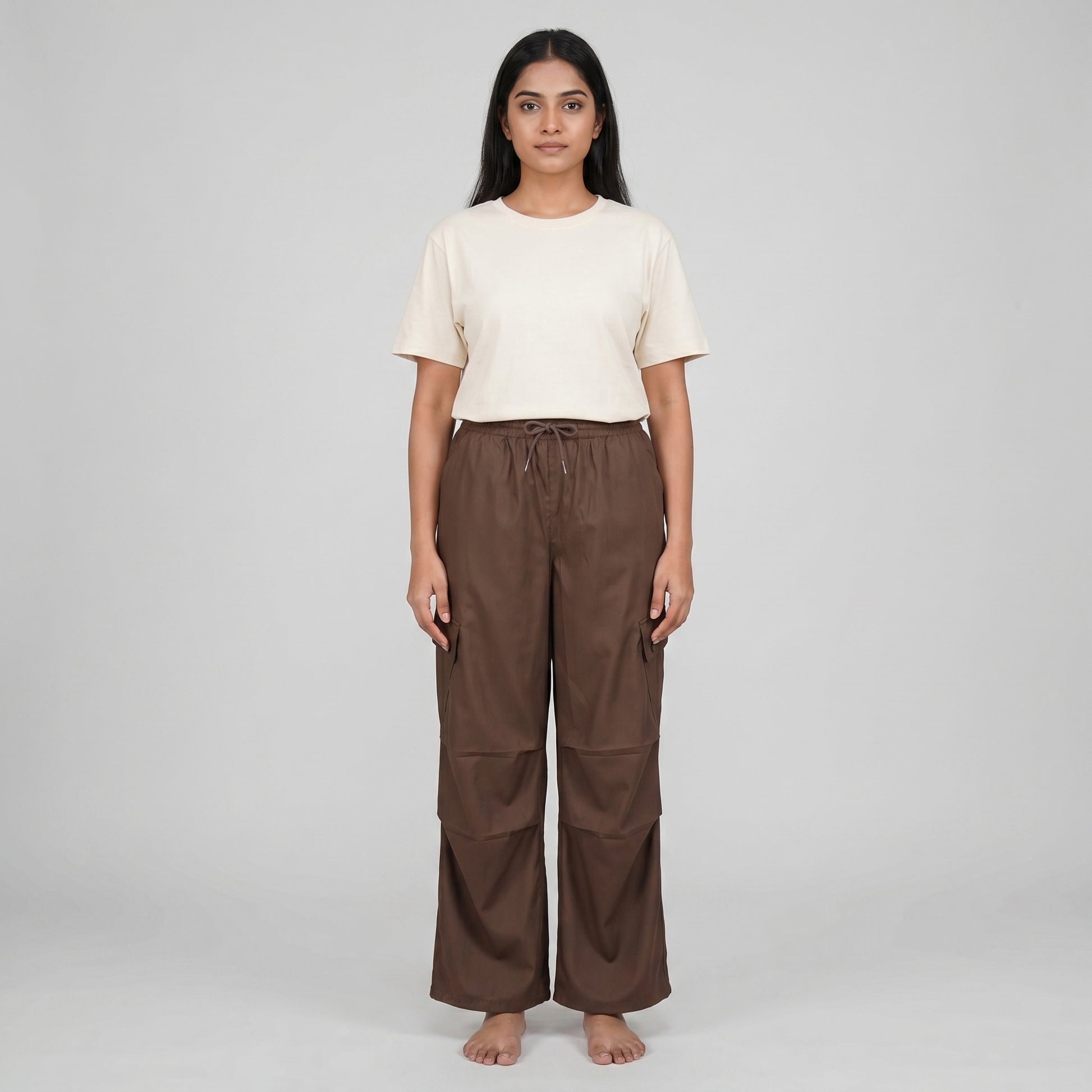High Rise Pant With Patch Pockets