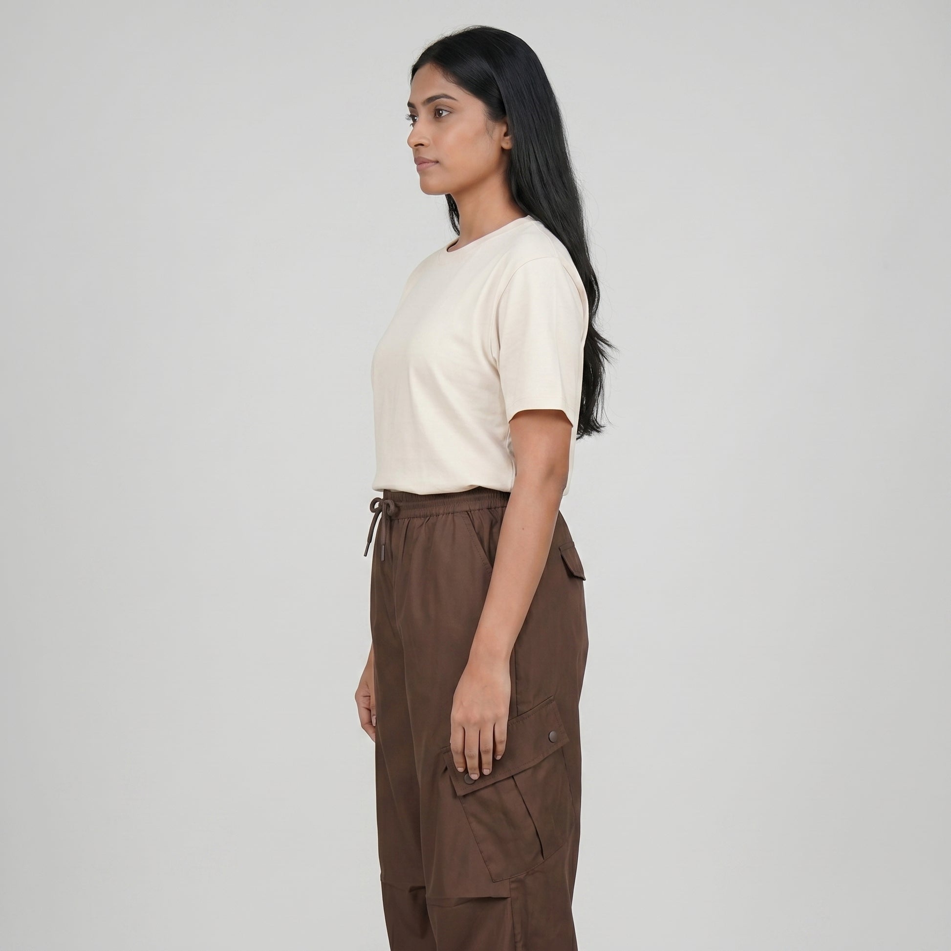 High Rise Pant With Patch Pockets