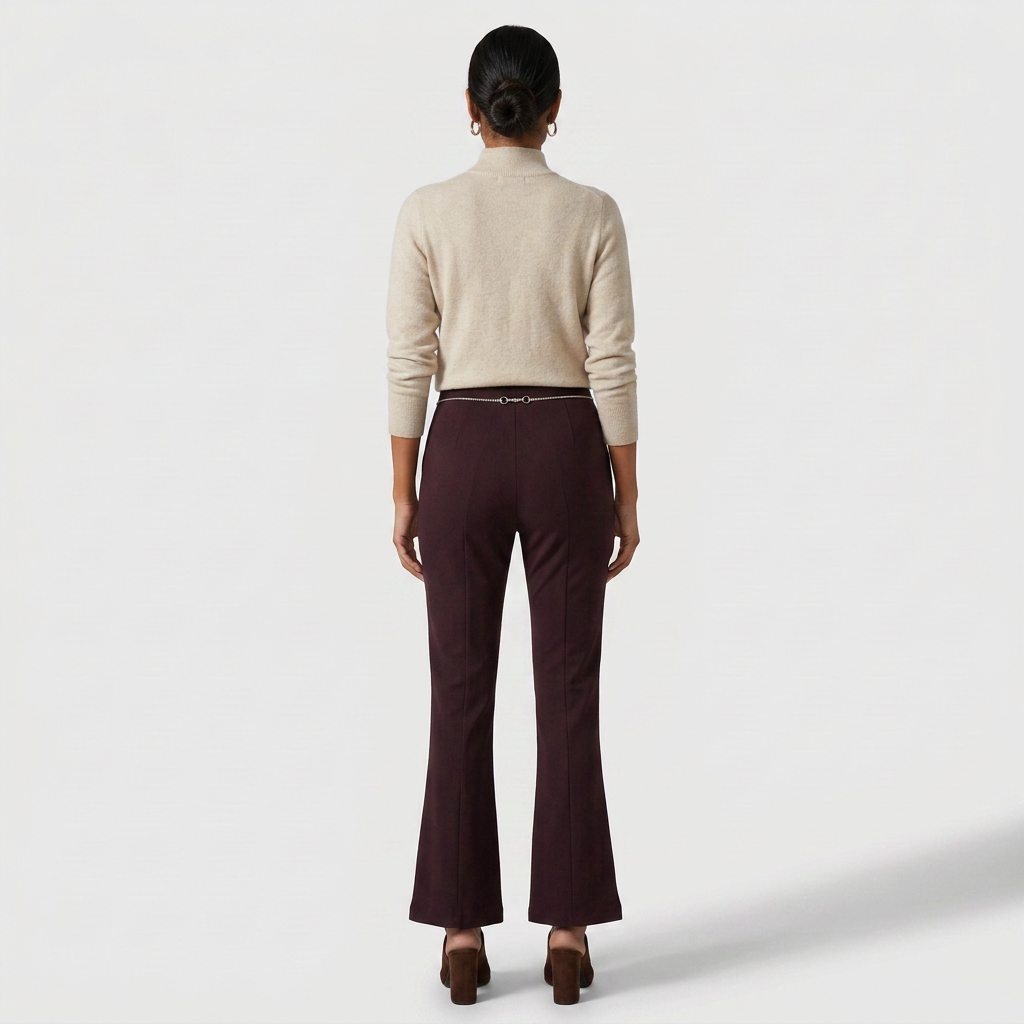 Solid Boot Cut Pants