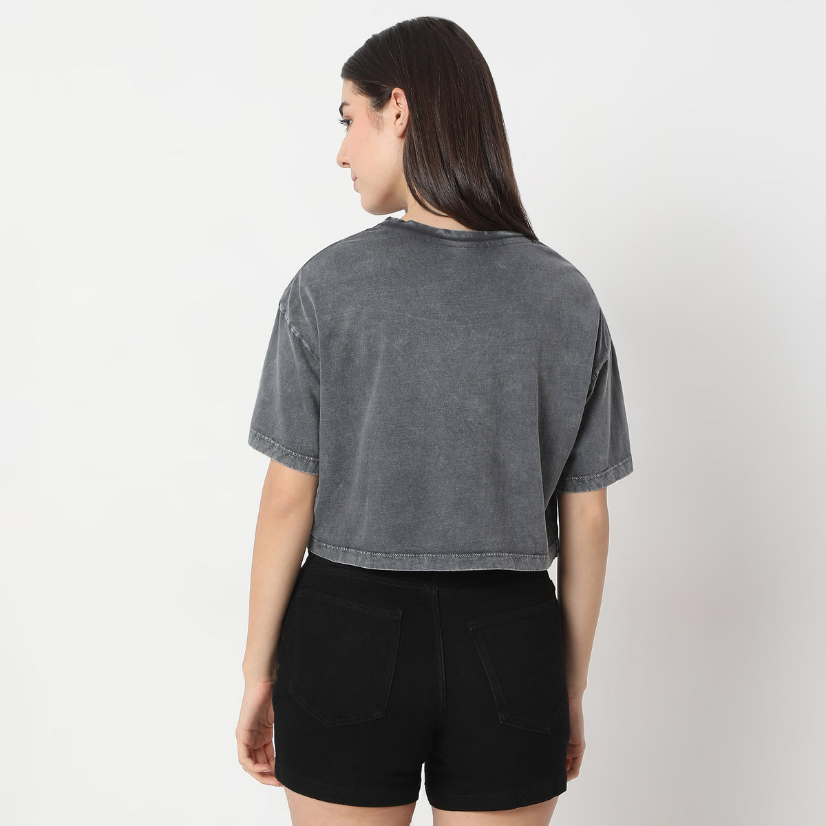 Boxy Fit Solid T-Shirt