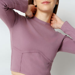 Slim Fit Solid Cropped T-Shirt