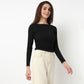 Slim Fit Halter Neck Cropped T-Shirt