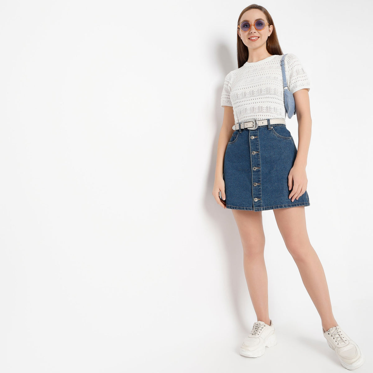Women Round Neck Structured Young Fashion T-Shirt