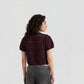 Round Neck Structured Crop T-Shirt
