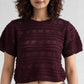 Cotton Polyester Striped Short Sleeve T-Shirt